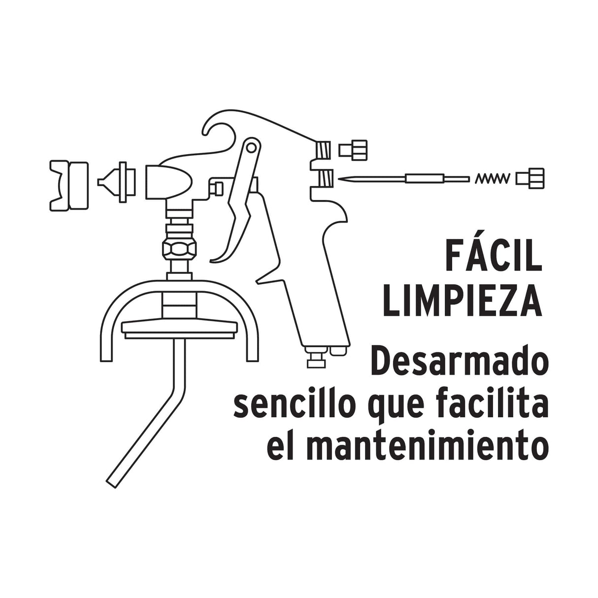 Pistola para Pintar Succión Hvhp Vaso Alum, 1.8 mm, 3 Vál Truper