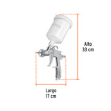 Pistola para Pintar Lvlp Vaso Plástico, 2.0 mm, Truper