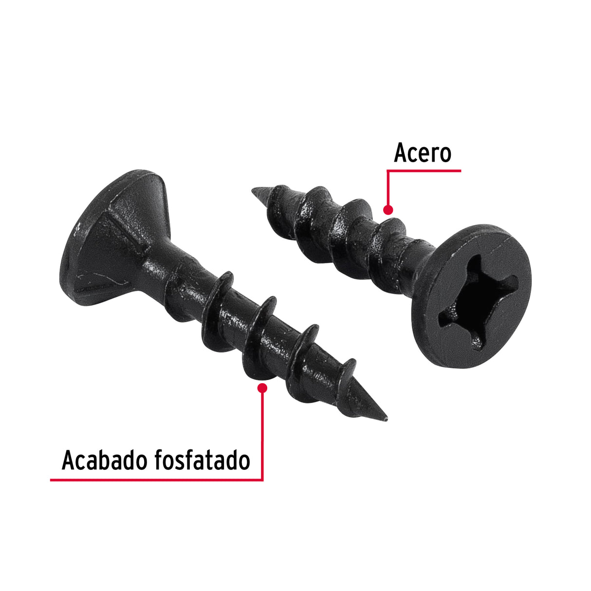 Bolsa con 200 Pijas #8 X 3/4' Combinadas (Cuadro + Phillips)