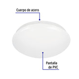 Luminario LED Plafón Decorativo 8 W 6500K, Liso, Basic