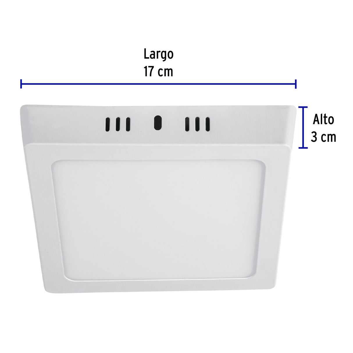 Luminario LED Plafón 12 W 6500K, Cuadrado, Blanco, Volteck