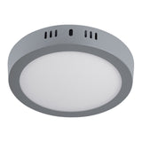 Luminario LED Plafón 12 W 6500K, Redondo, Gris, Volteck