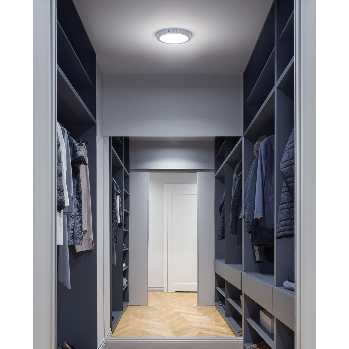 Luminario LED Plafón 24 W 6500K, Redondo, Gris, Volteck