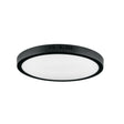 Luminario LED plafón 24 W 6500K, redondo, negro, Volteck