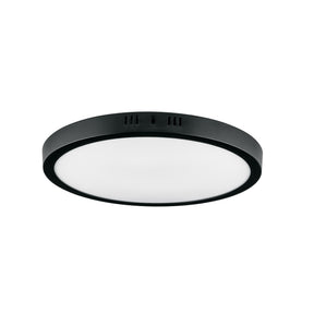 Luminario LED plafón 24 W 6500K, redondo, negro, Volteck