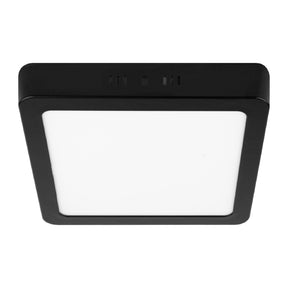 Luminario LED plafón 18 W 6500K, cuadrado, negro, Volteck