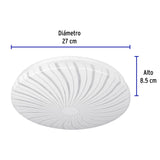 Luminario LED Plafón Decorativo 8 W 6500K, Espiral, Basic