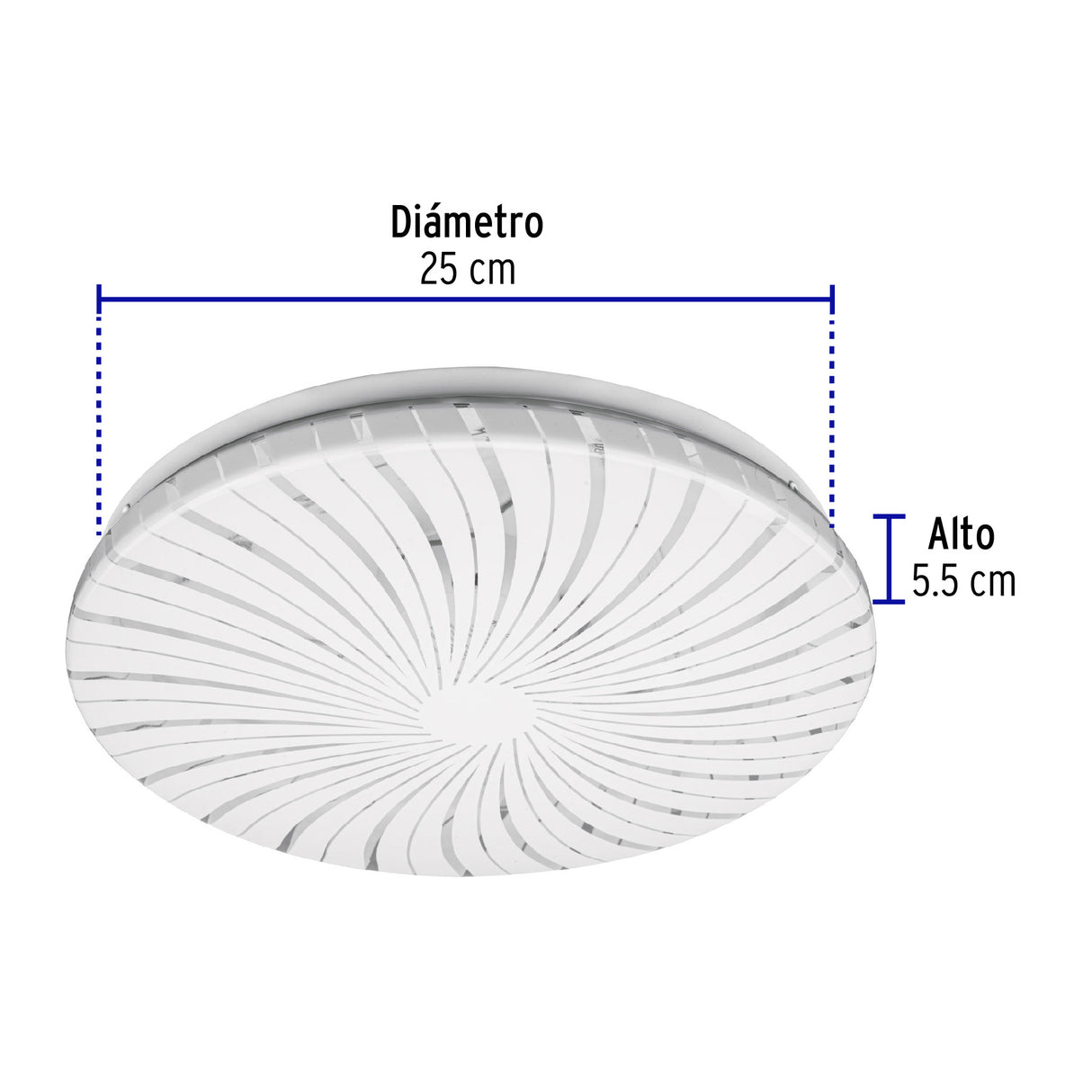 Luminario LED Plafón Decorativo 15 W 6500K, Espiral, Basic