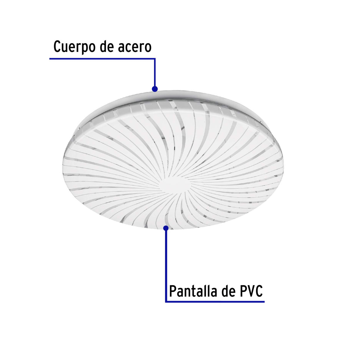 Luminario LED Plafón Decorativo 15 W 6500K, Espiral, Basic