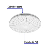 Luminario LED Plafón Decorativo 15 W 6500K, Espiral, Basic