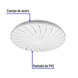 Luminario LED Plafón Decorativo 18 W 6500K, Espiral, Basic