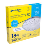 Luminario LED Plafón Decorativo 18 W 6500K, Espiral, Basic