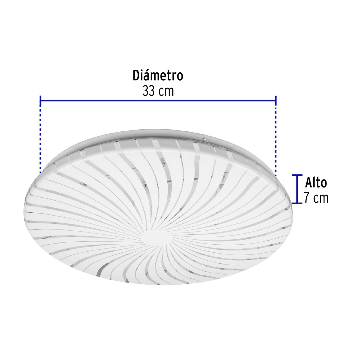 Luminario LED Plafón Decorativo 18 W 6500K, Espiral, Basic