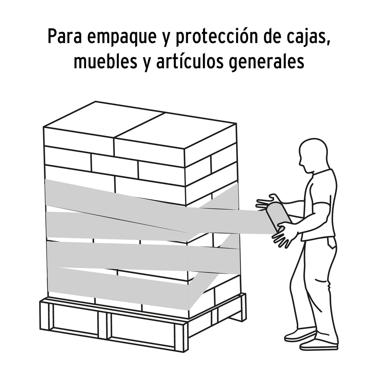 Rollo de 244M Película Plástica Transparente Playo 18' CAL50