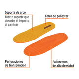 Bolsa con Par de Plantillas de Poliuretano para Zapato Talla 27