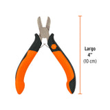 Mini Pinza de Corte Diagonal 4' Mango Comfort Grip, Truper