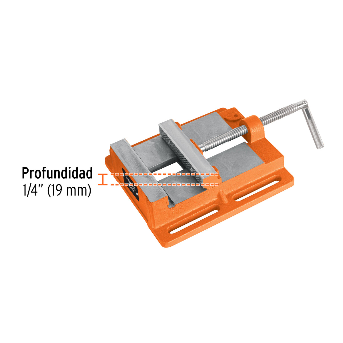 Prensa Morsa Plana, Apertura 6' (150 mm), Truper