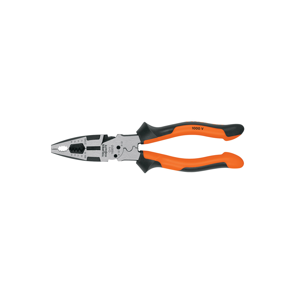 Pinza Multiuso 8' Electricista, Comfort Grip, Truper Expert