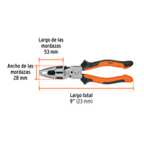 Pinza Multiuso 8' Electricista, Comfort Grip, Truper Expert
