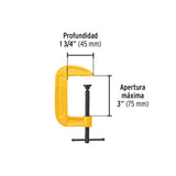 Prensa 3' de Hierro Dúctil para Carpintería, Pretul