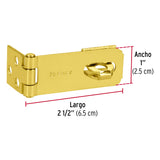 Portacandado de Acero Latonado 2-1/2', Hermex