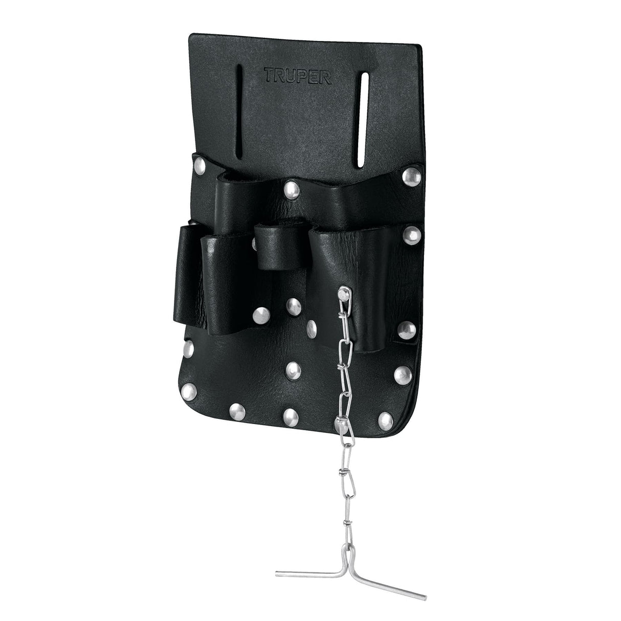 Porta Herramientas de Cuero con 7 Compartimentos, Truper