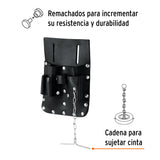 Porta Herramientas de Cuero con 7 Compartimentos, Truper