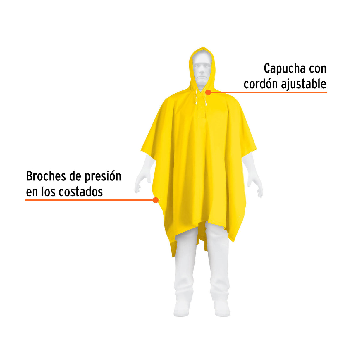 Poncho o Capamanga Doble Capa, Truper Expert