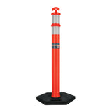 Poste Delimitador de 115 cm de Alto con Base y Reflejante