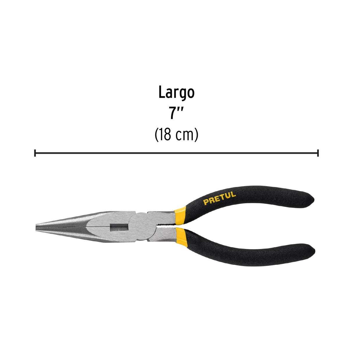 Pinza de Punta y Corte 7' Mango de PVC, Pretul