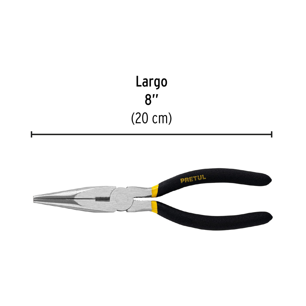 Pinza de Punta y Corte 8' Mango de PVC, Pretul