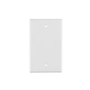 Placa de ABS ciega, Standard, blanco, Volteck