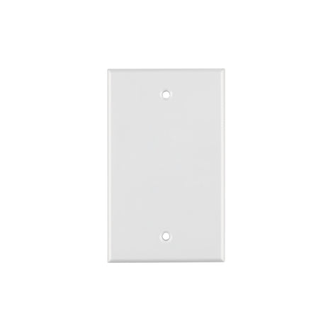 Placa de ABS ciega, Standard, blanco, Volteck