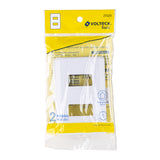 Placa 2 Módulos de ABS, Blanca, Volteck Basic