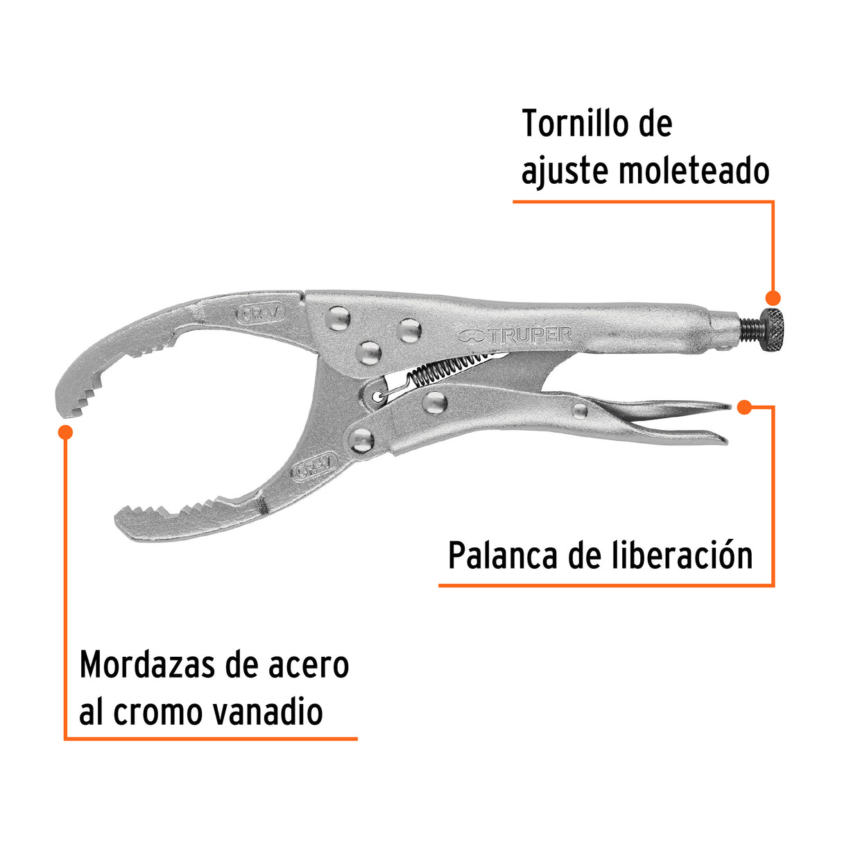 Pinza de Presión 9' para Filtros de Aceite, Truper