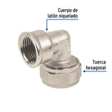 Codo 90° para Pealpe, 1/2', con Rosca Hembra, Foset