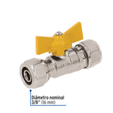 Válvula Esfera para Pe-al-pe, 3/8', Foset