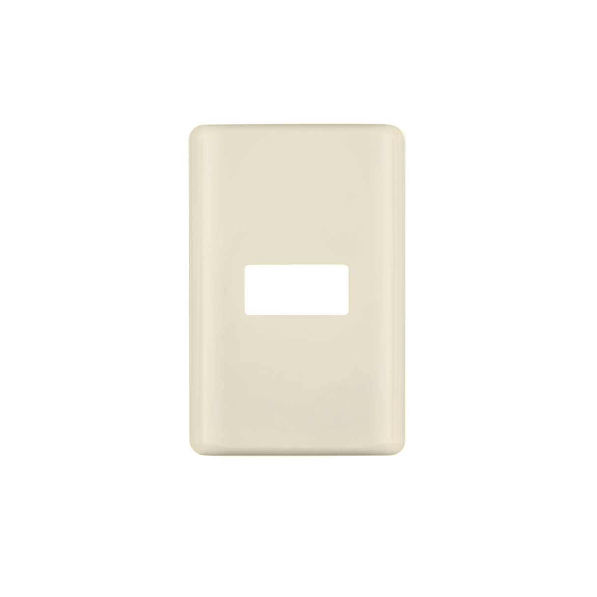 Placa 1 módulo, marfil, línea Volteck Basic