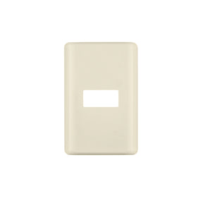 Placa 1 módulo, marfil, línea Volteck Basic