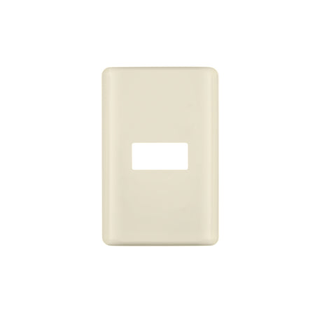 Placa 1 módulo, marfil, línea Volteck Basic