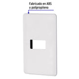 Placa 1 Módulo de ABS, Blanca, Volteck Basic