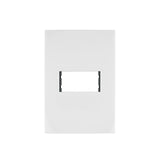 Placa 1 Módulo de ABS, Línea Oslo, Color Blanco, Volteck