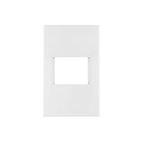 Placa 1 Ventana, 1.5 Módulos, Línea Española, Color Blanco
