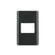 Placa negra de 1 ventana 1.5 módulos, línea Lisboa, Volteck