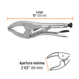 Pinza de Presión 10' Apertura Amplia, Truper