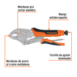 Pinza de Presión 10' Mordaza Curva Mango de Vinil, Truper
