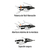 Pinza de Presión 6', Punta Larga, Truper