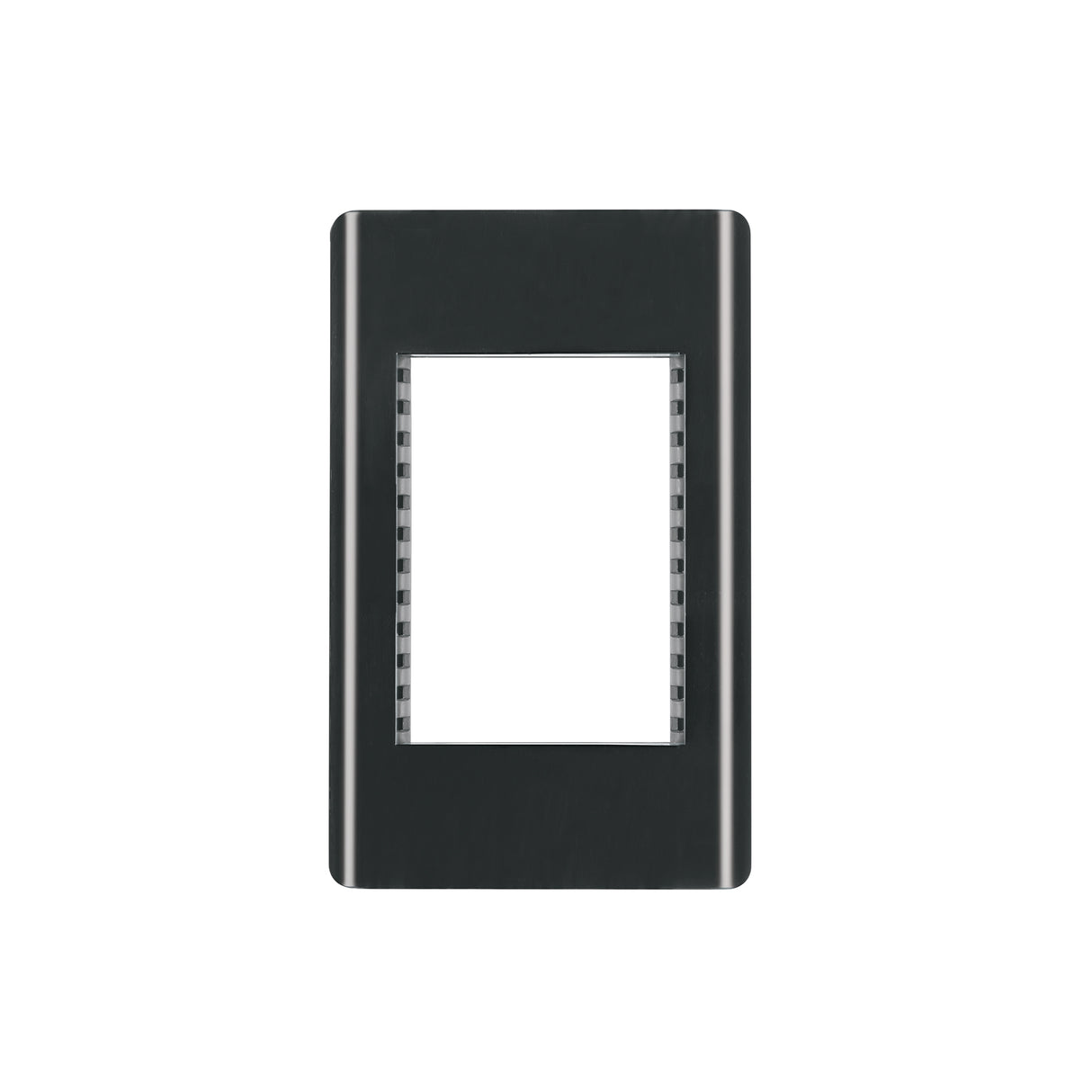 Placa negra de 1 ventana 3 módulos, línea Lisboa, Volteck