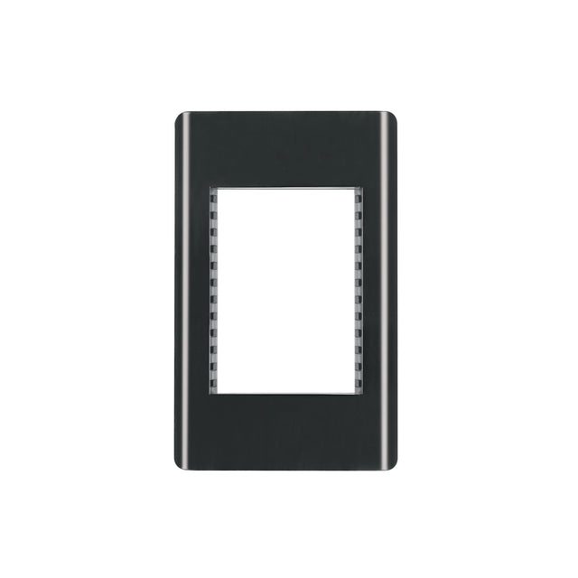 Placa negra de 1 ventana 3 módulos, línea Lisboa, Volteck