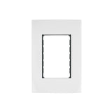 Placa 3 Módulos de ABS, Línea Oslo, Color Blanco, Volteck
